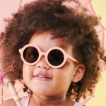 Babiators Original Euro Round: Peachy Keen I Smoke Lenses I 0-2 años