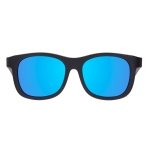 Babiators Polarizado Navigator: Jet Black | Cobalt Mirrored Lenses | 6+ años