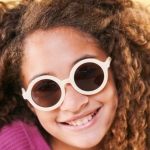 Babiators Original Euro Round: Sweet Cream I Smoke Lenses I 3-5 años